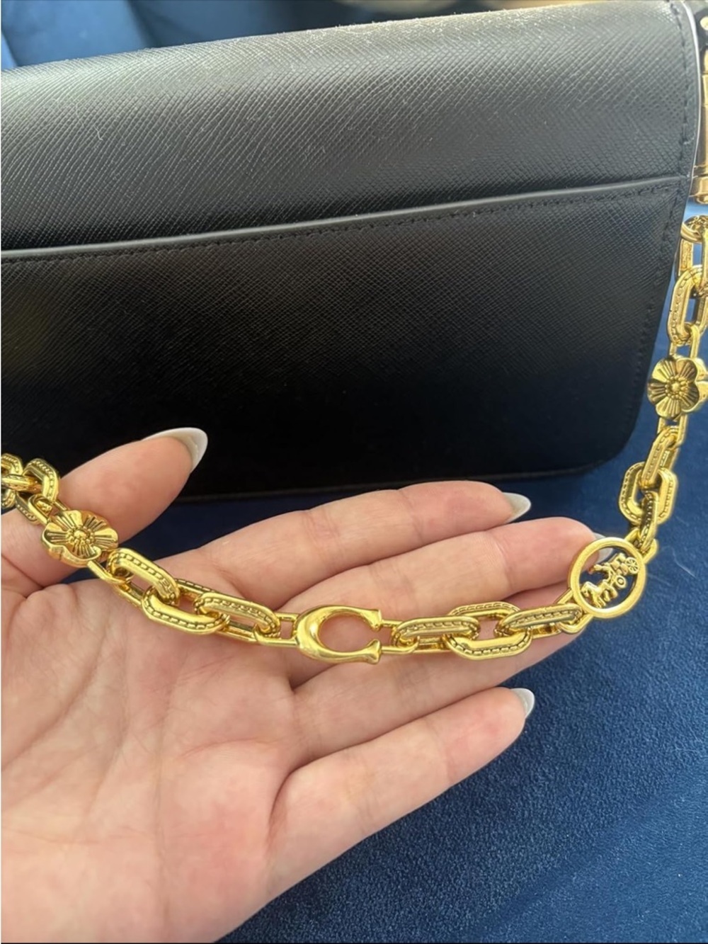 Gold bag chain for handbags - Picture 2 of 3
